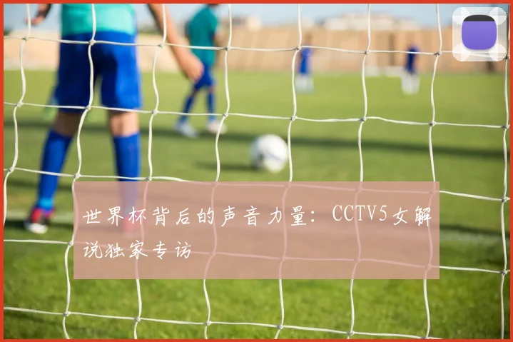 世界杯背后的声音力量:CCTV5女解说独家专访